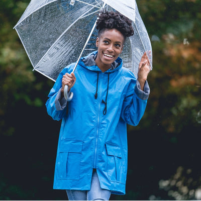 women's yellow rain slicker