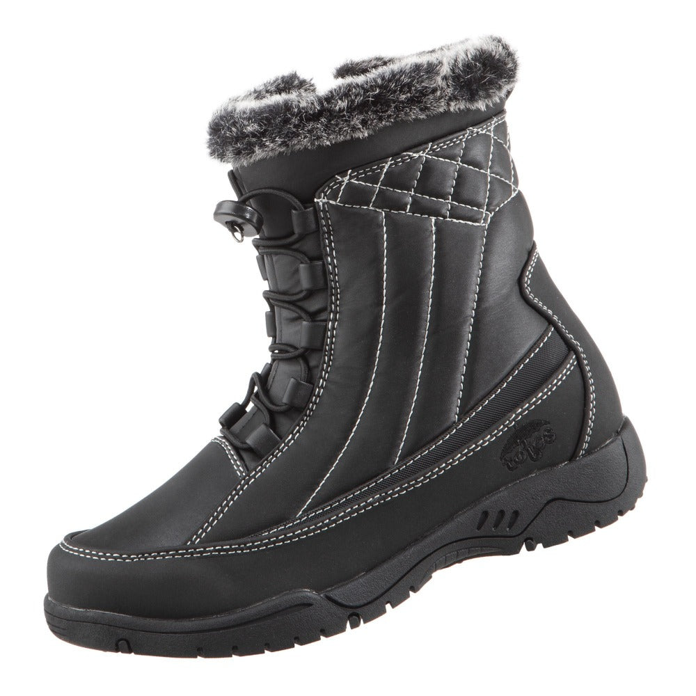 totes womens ivy waterproof winter boots zip
