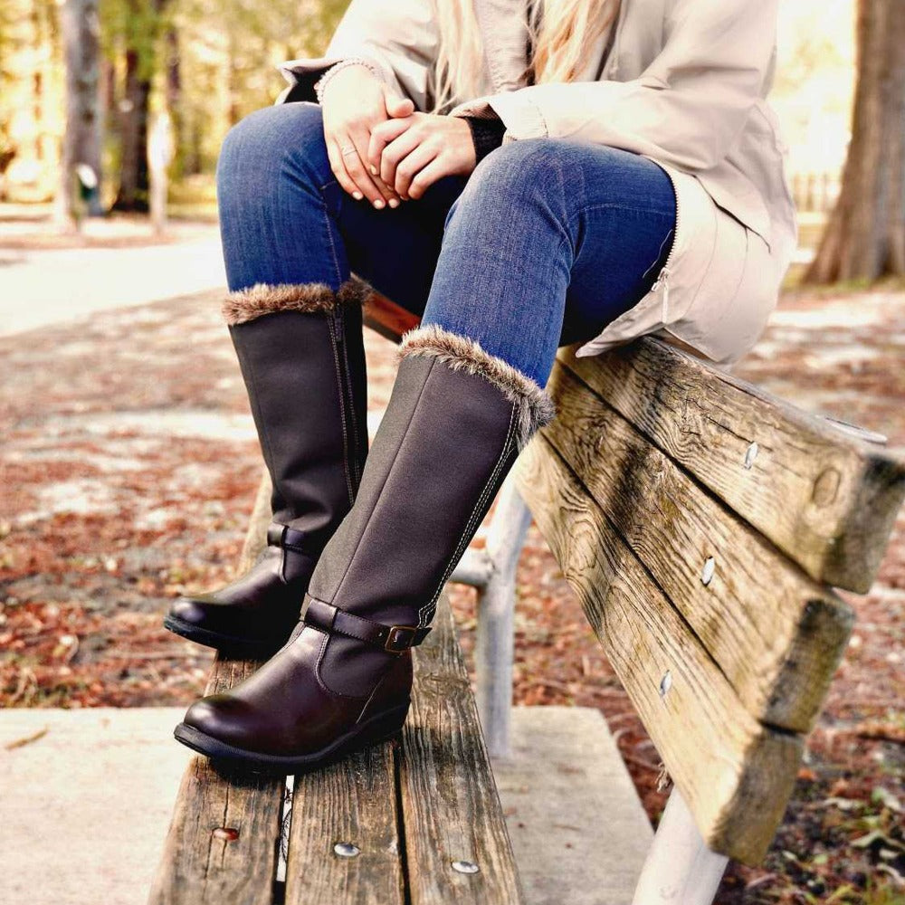 women in long boots