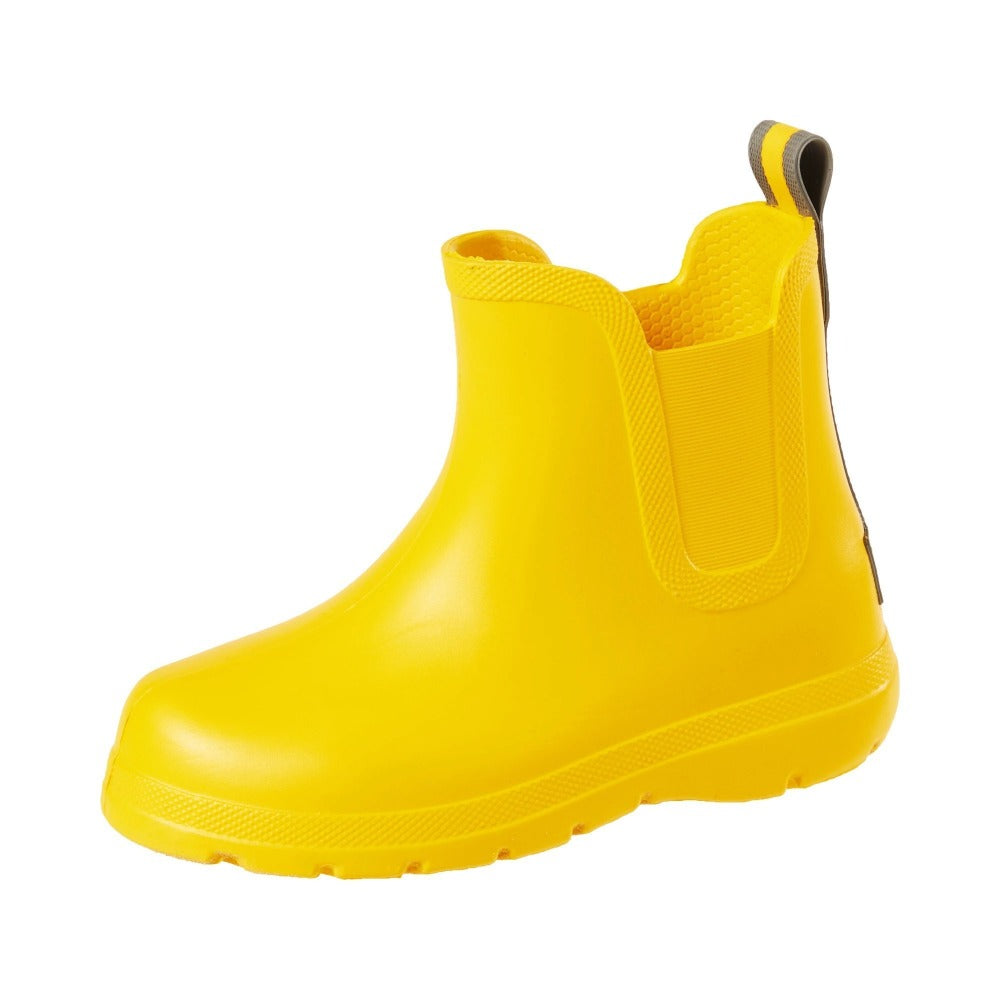 yellow ankle rain boots