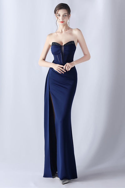 ZAPAKA Women Light Blue Corset Prom Dress with Appliques A-Line Sleeveless  Party Dress – Zapaka CA