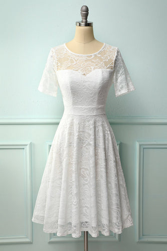 Vintage White Lace Dress