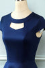 Load image into Gallery viewer, Navy Blue Jewel 1950s Dress with Keyhole