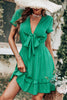 Load image into Gallery viewer, Green Vintage Summer Boho Dress