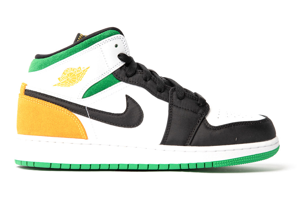 orange and green air jordan 1