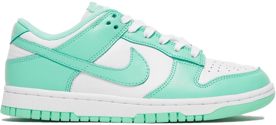 nike dunk low green glow