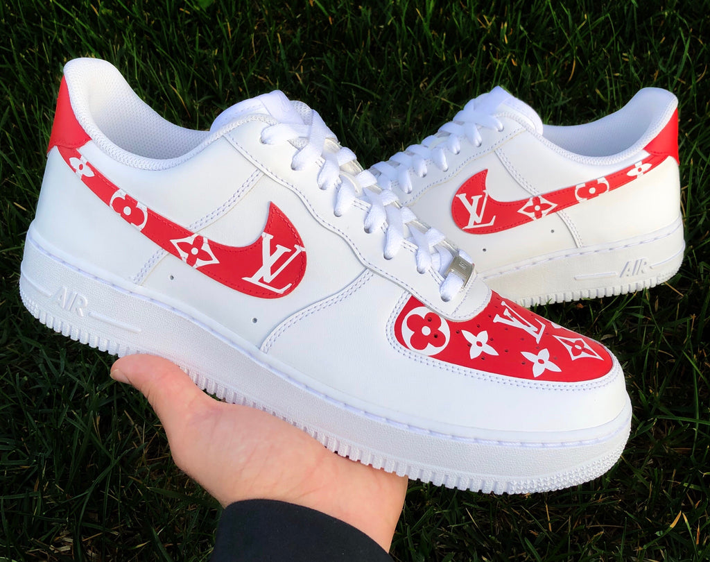 Red LV Af1 – Drip Customz