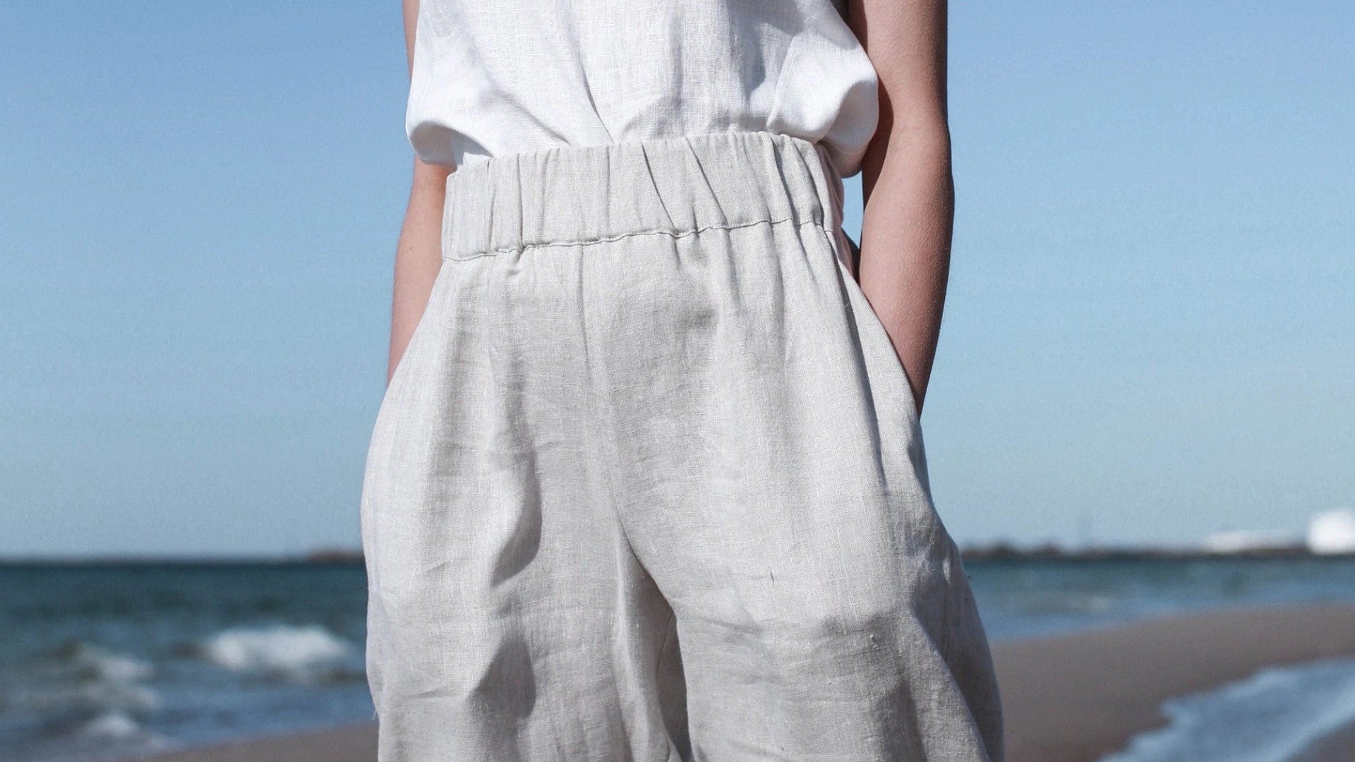 Pace Pleated Linen Blend Pants - Sand