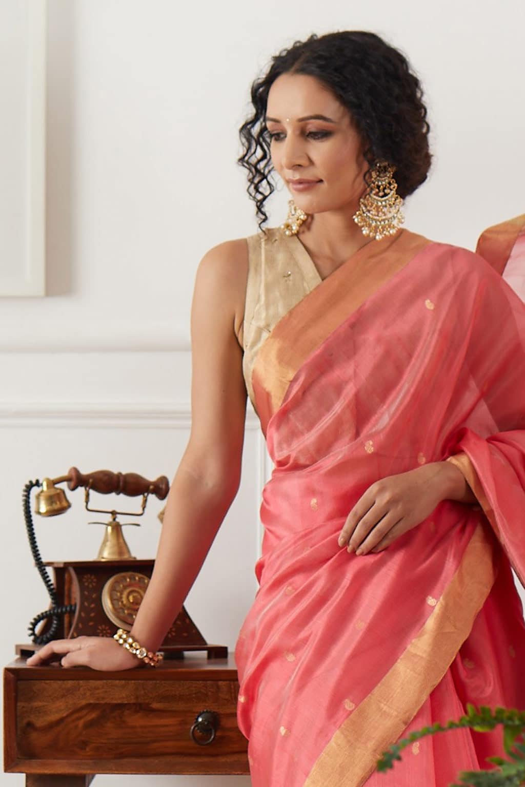 Gorgeous Look With Georgette Base Gajari Designer Saree With