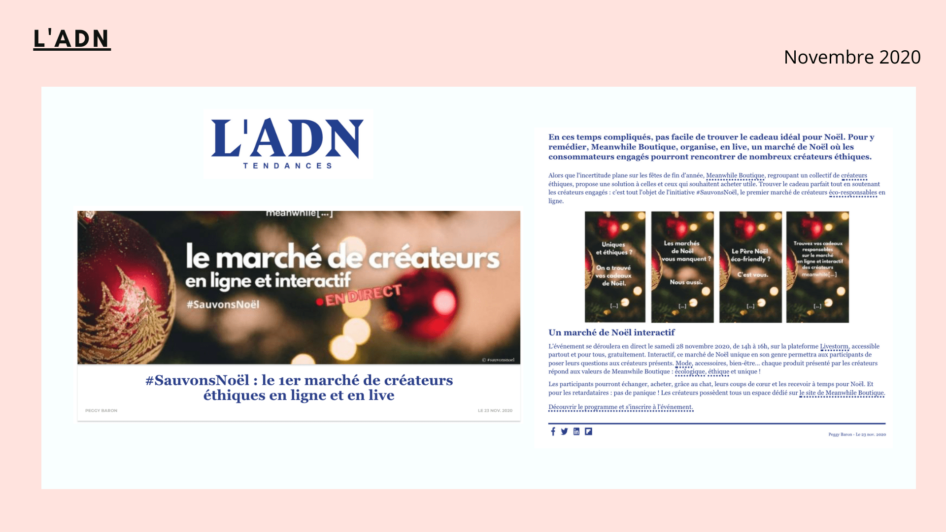 article meanwhile boutique l'adn business média sauvonsnoel