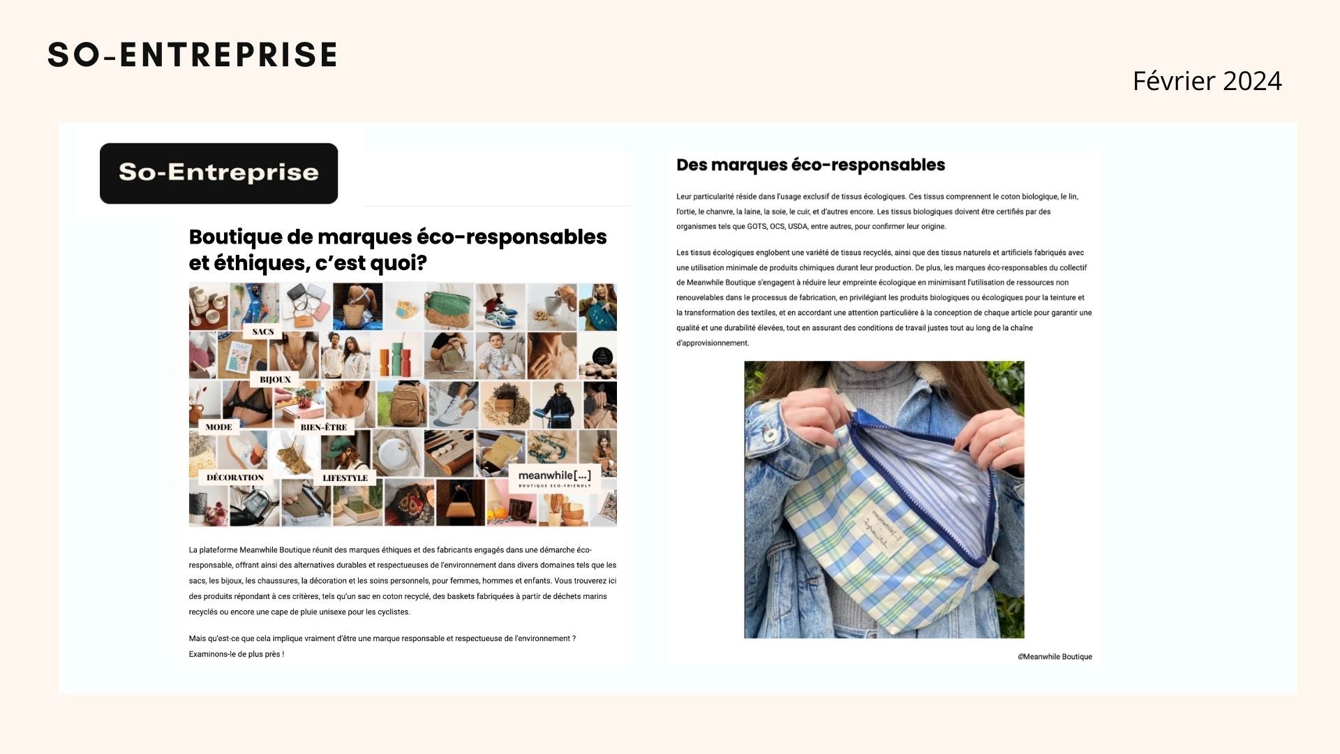 retombées de meanwhile boutique dans so entreprise