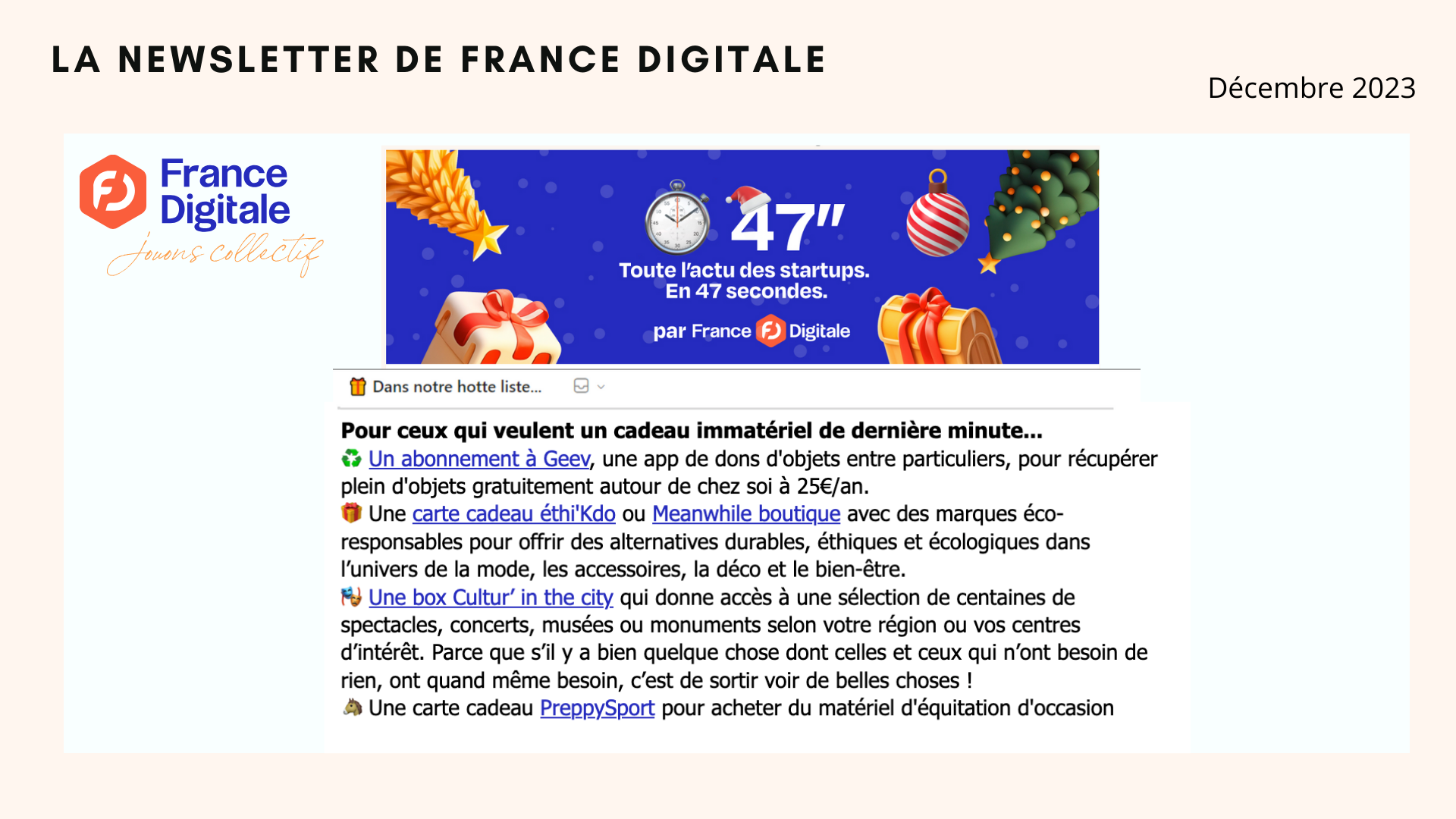 meanwhile boutique dans la newsletter de france digitale