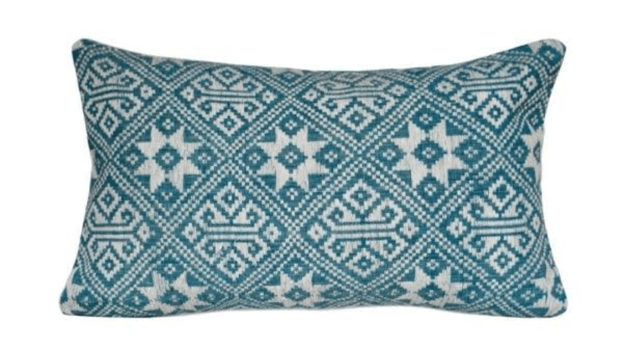 Coussin fait main bleu - Dokmai