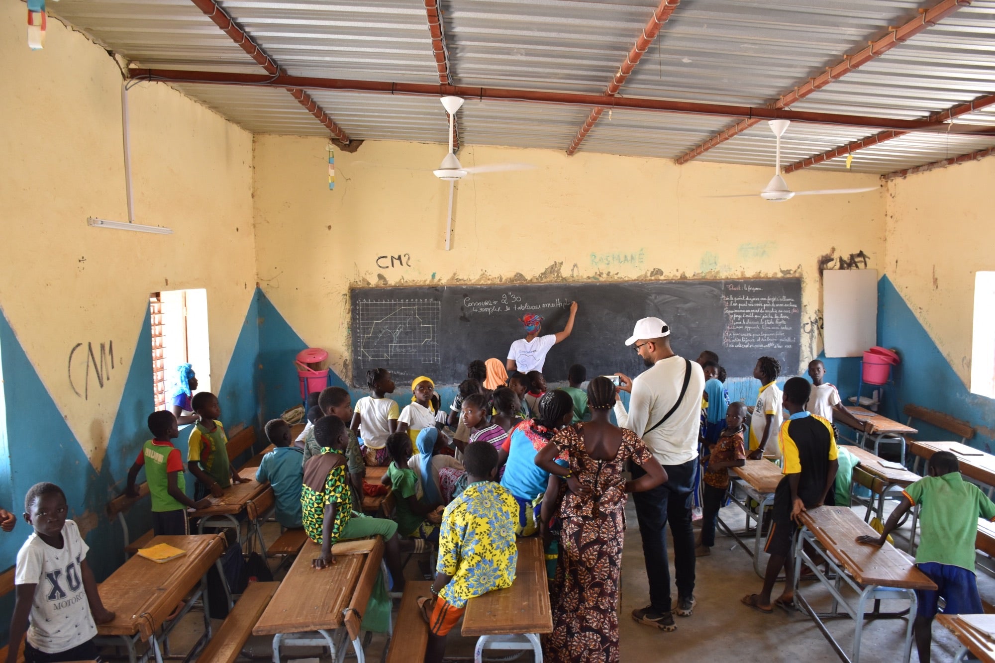 L'association Espoir Lumineux dans une école au Burkina Faso