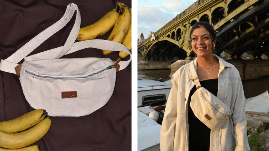 Sac banane éco-responsable en fibres de bananes Binette