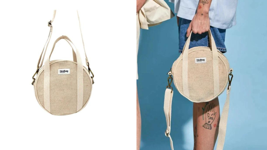 Sac vegan en toile de jute Hindbag