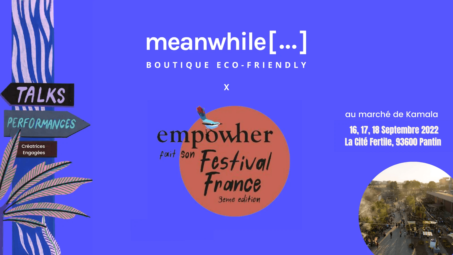 Les créatrices engagées de Meanwhile Boutique au Festival Empow'Her cité fertile