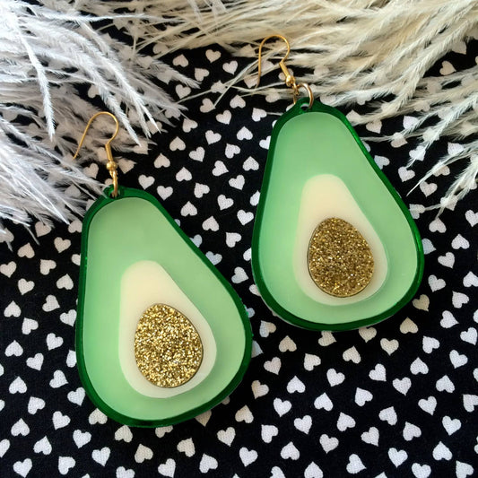 Avocado Halved Earrings