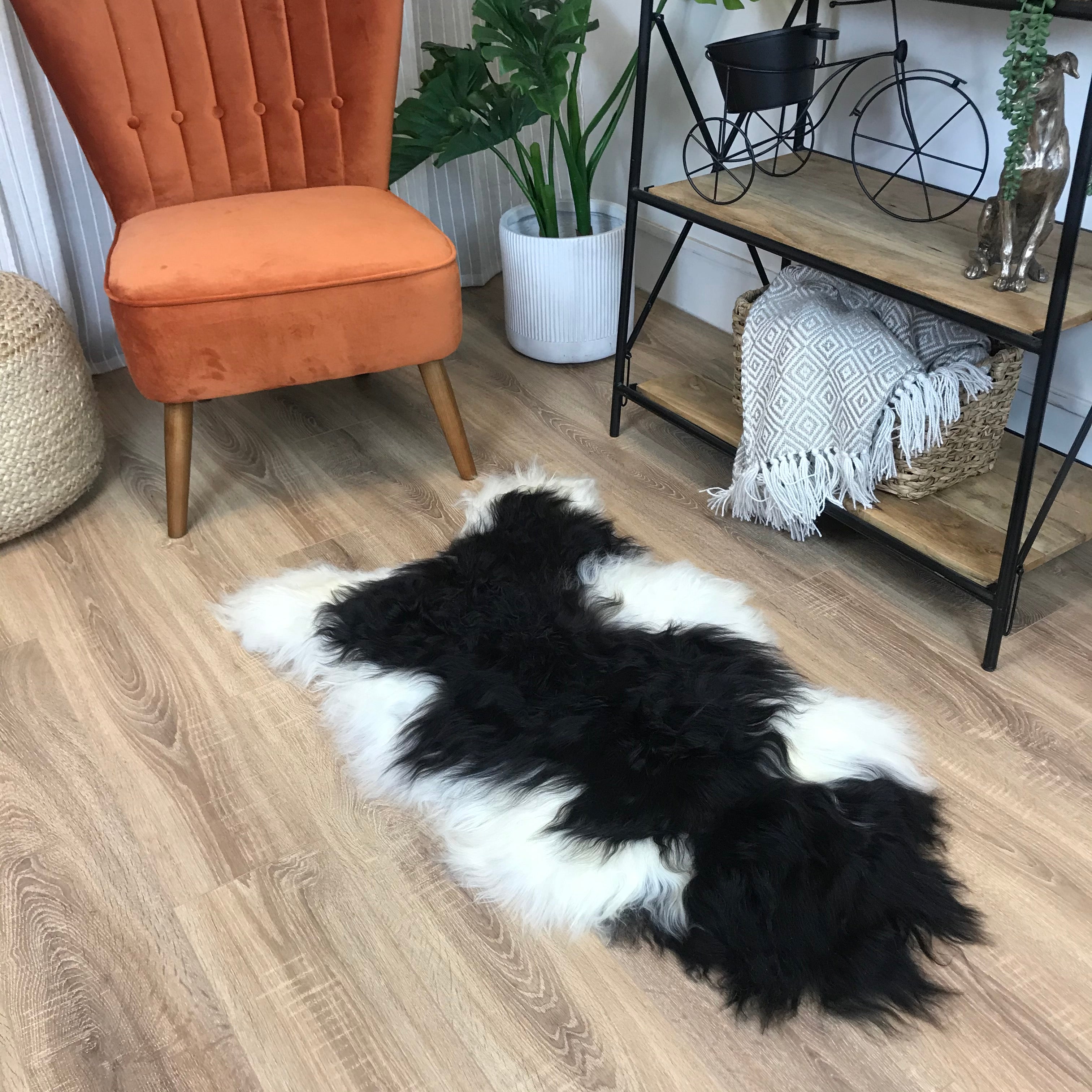 An image of Natural Mixed Icelandic Sheepskin Rug Medium - Choose Your Rug ICE-MED-MIX26