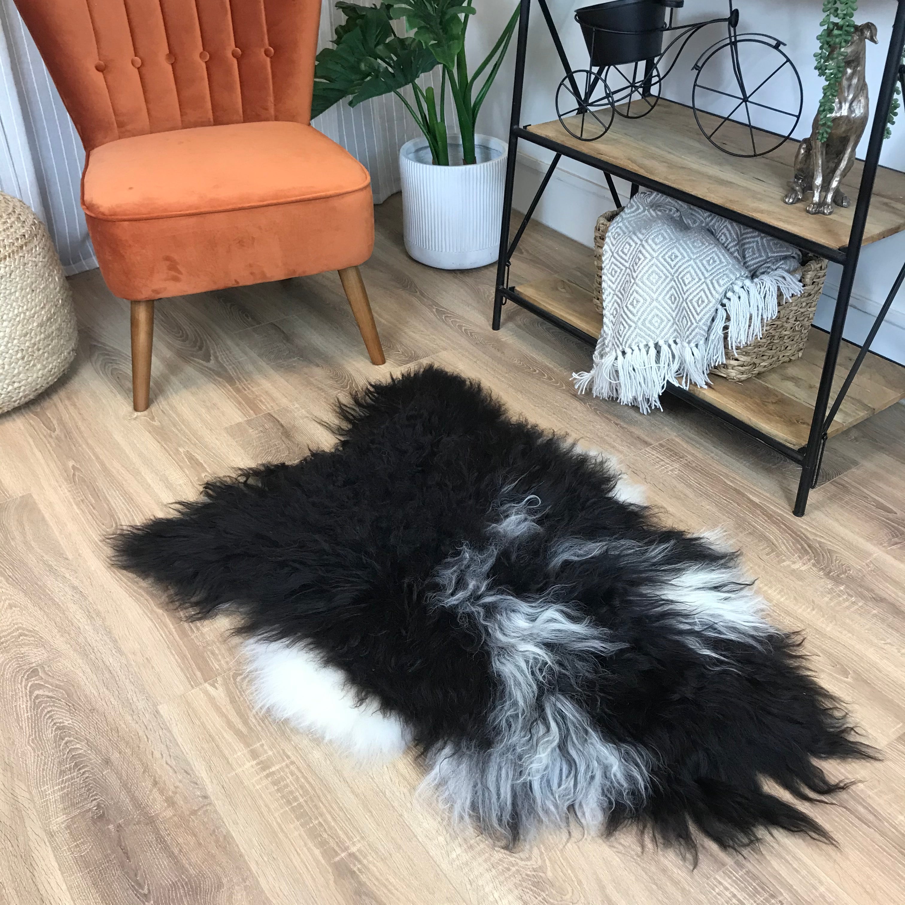 An image of Natural Mixed Icelandic Sheepskin Rug Medium - Choose Your Rug ICE-MED-MIX13