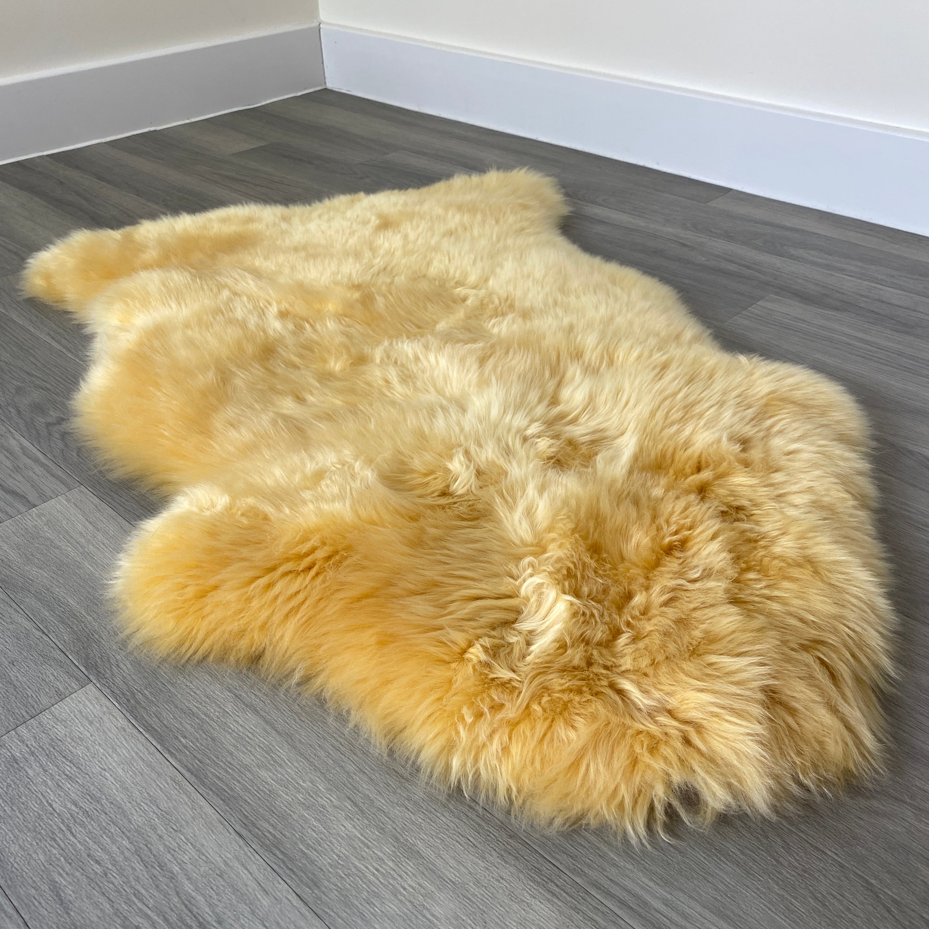 An image of Mustard Sheepskin Rug (Single)