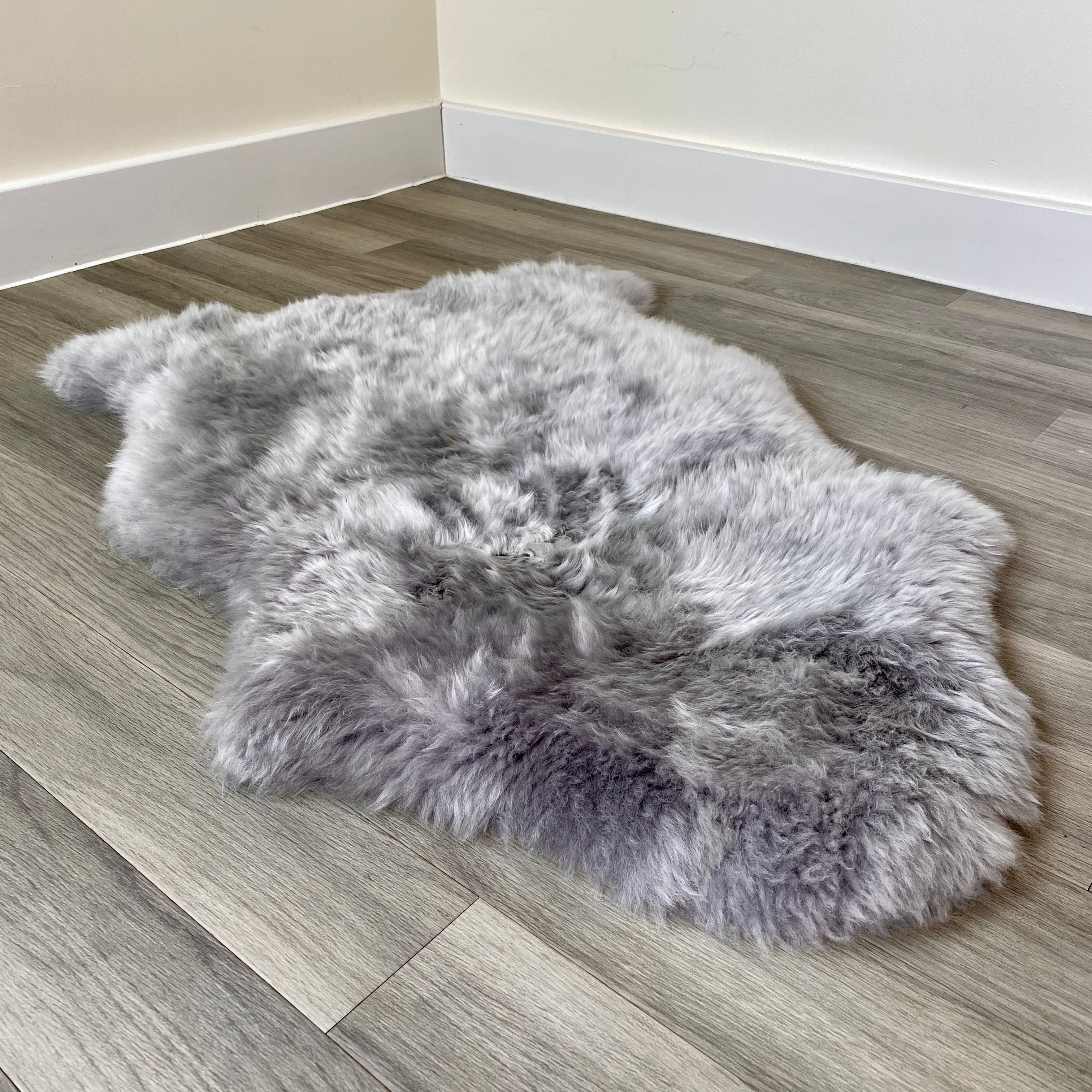 An image of Light Grey Sheepskin Rug (Single)