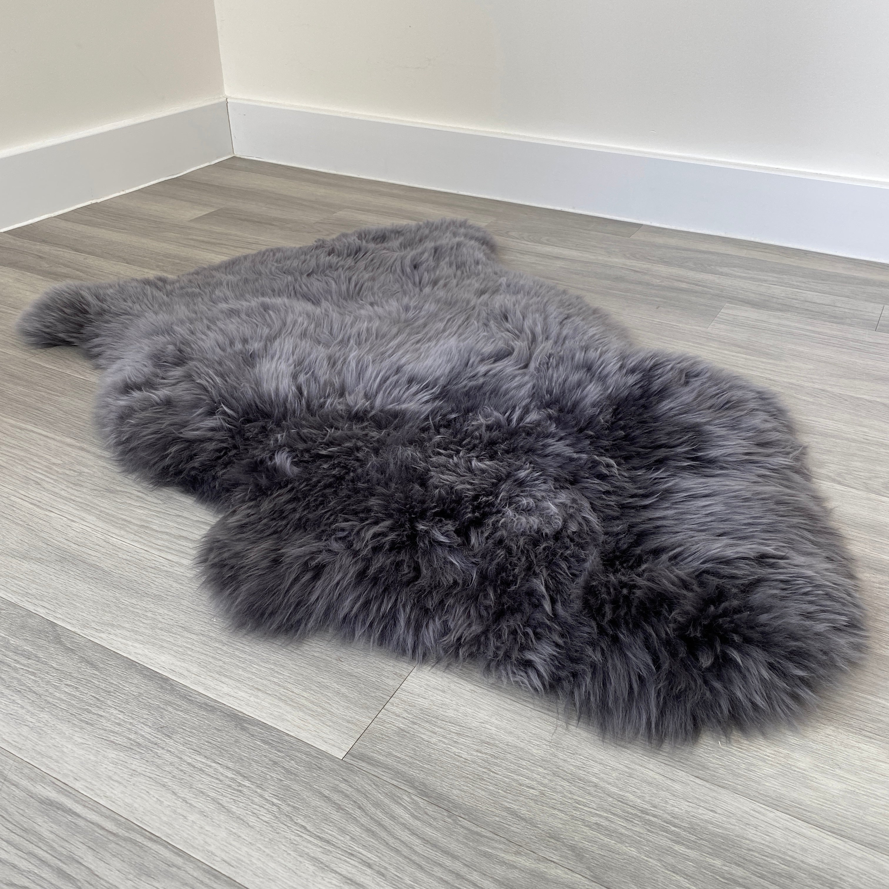 An image of Charcoal Sheepskin Rug (Single)