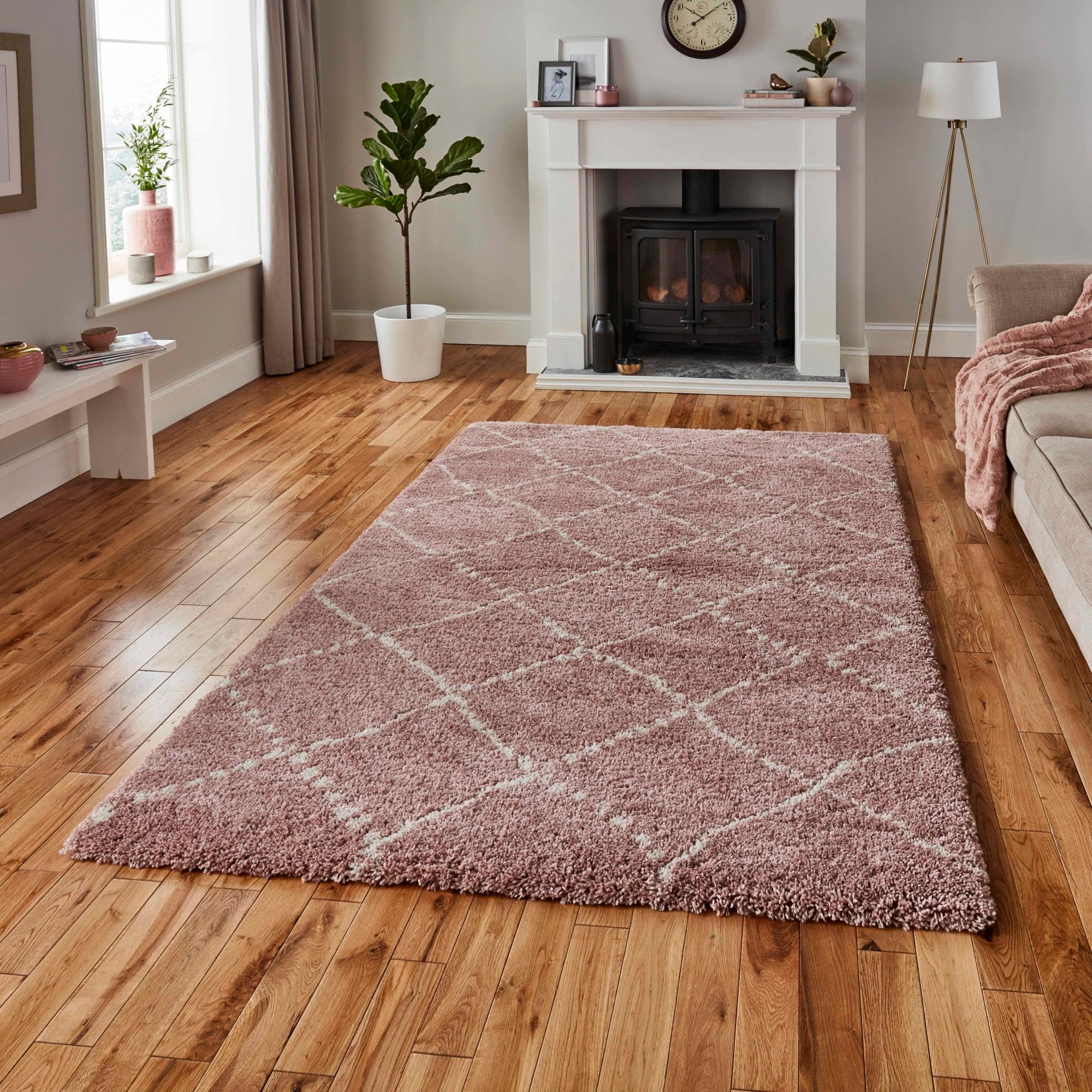 An image of Royal Nomadic 5413 Trendy Modern Rugs 200 x 290cm / Rose