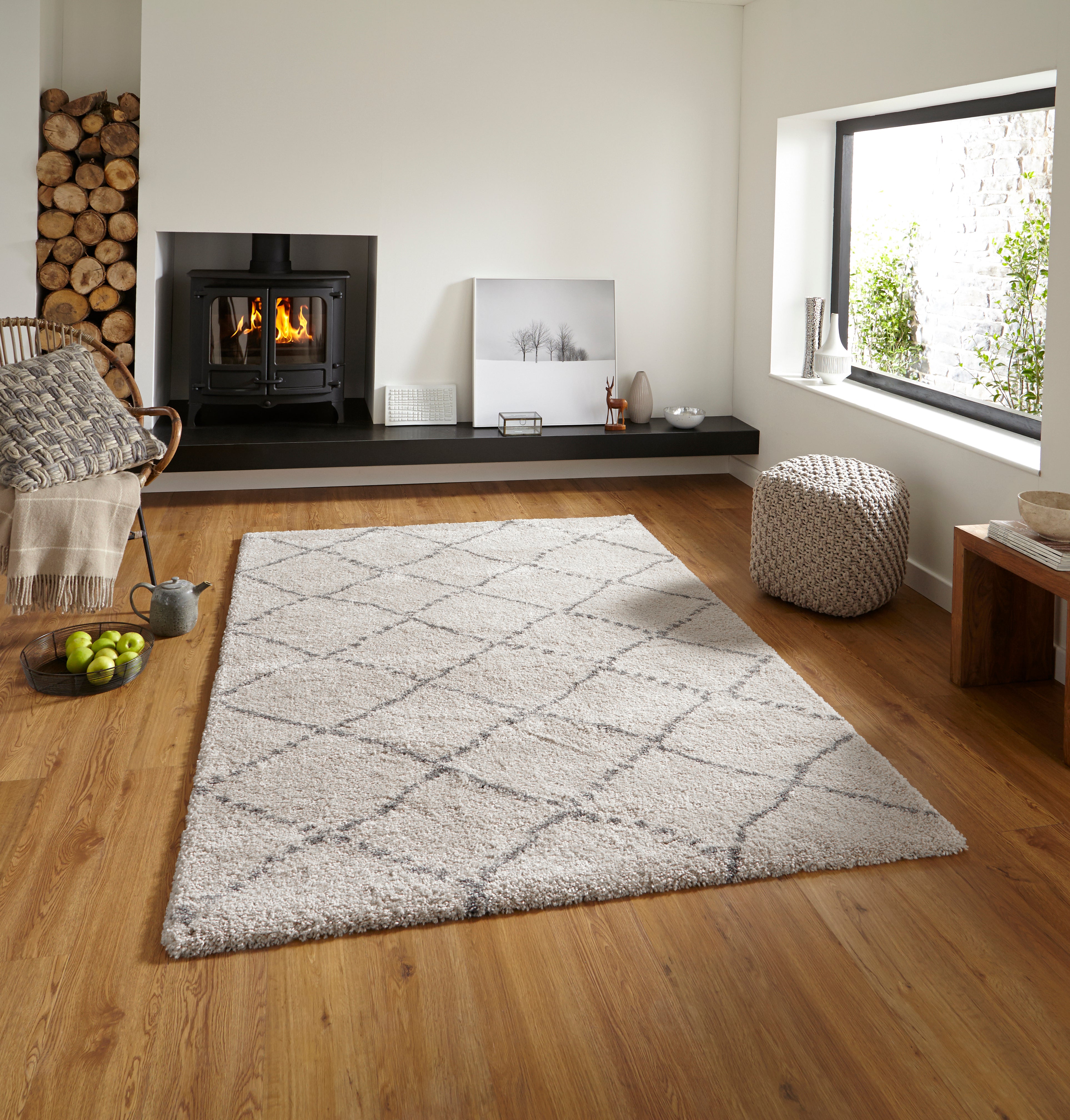 An image of Royal Nomadic 5413 Trendy Modern Rugs 200 x 290cm / Cream