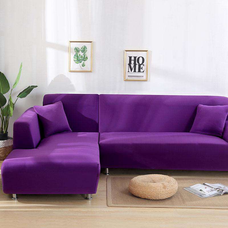 Funda de sofá elástica adaptable chaise longue - blueemoon