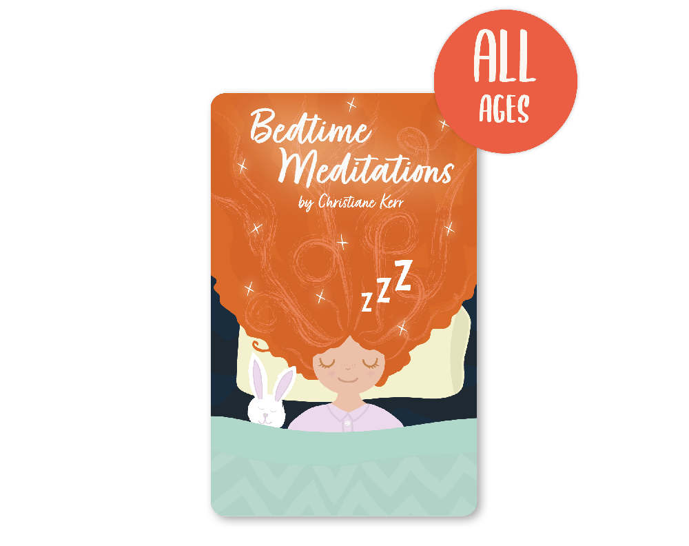 Card image: Bedtime Meditations by Christiane Kerr (suitable for all ages)