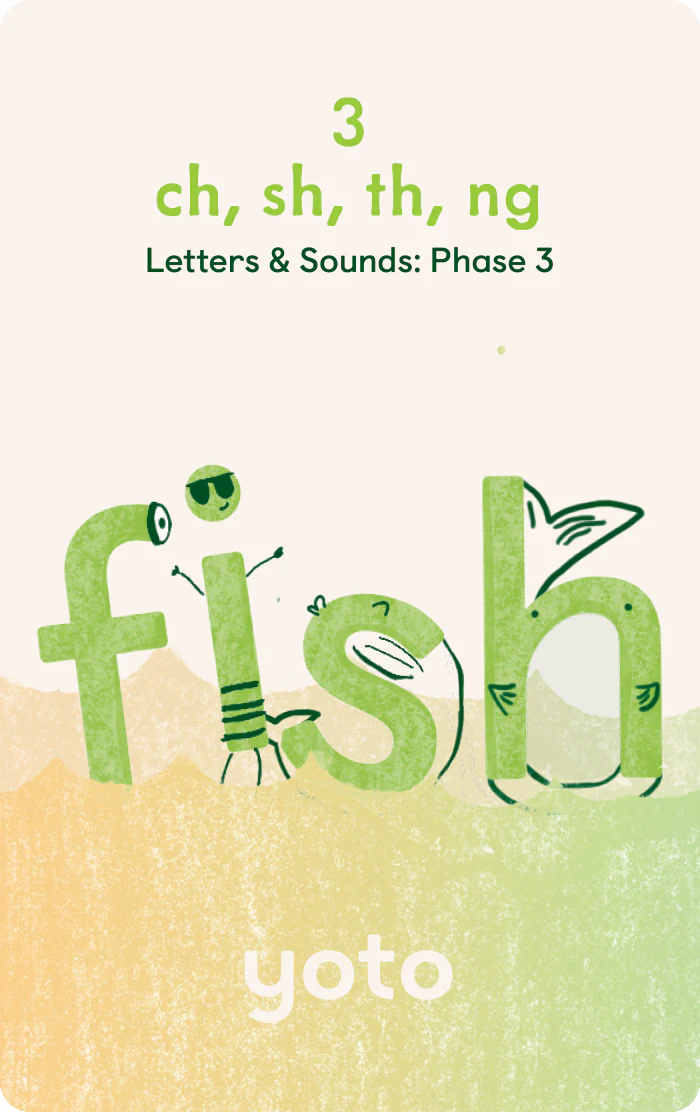 Phonics: Letters and Sounds: Phase 3. Yoto