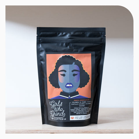 Girls Who Grind Coffee Colombia AMACA