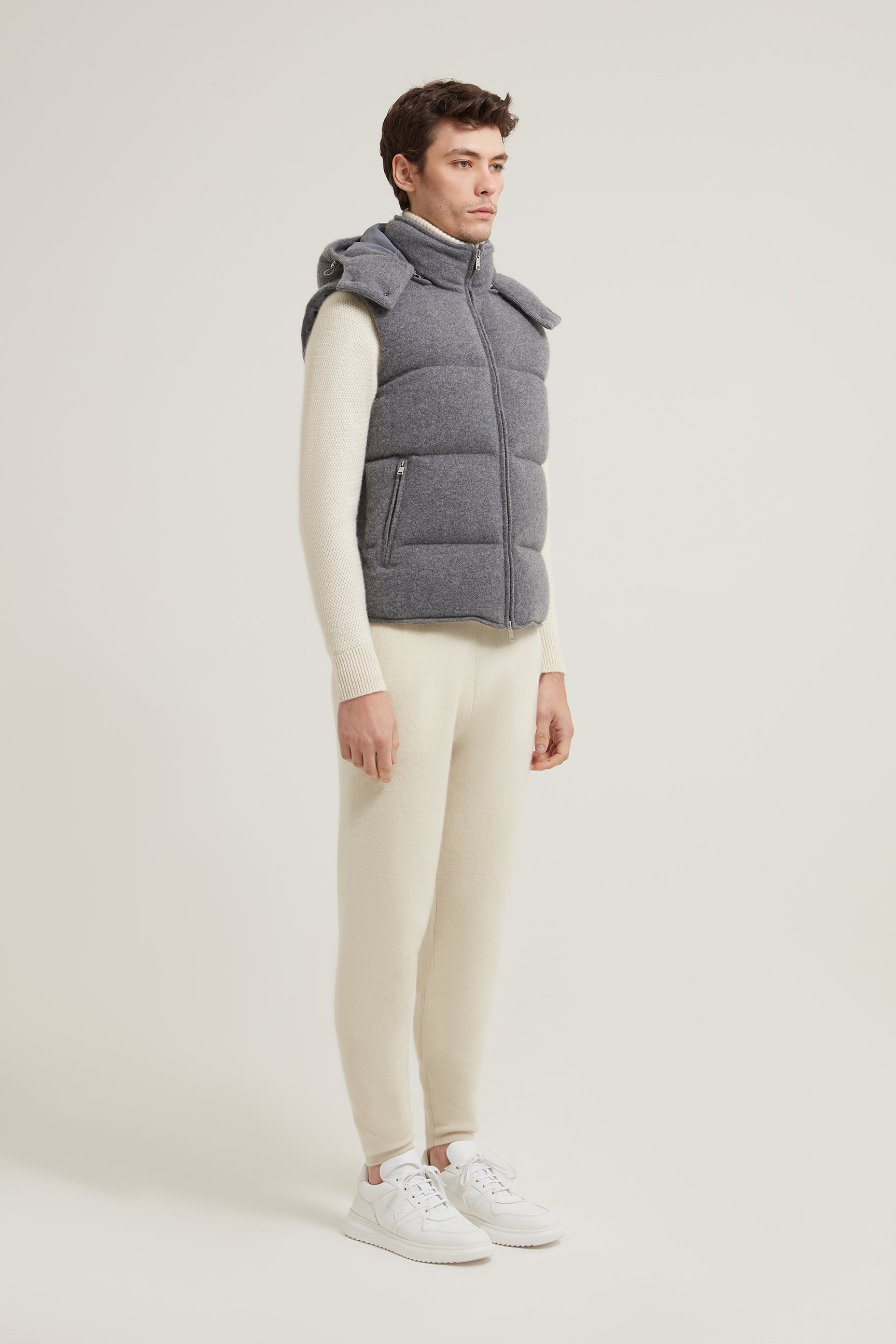 Hakim Padded Cashmere Gilet