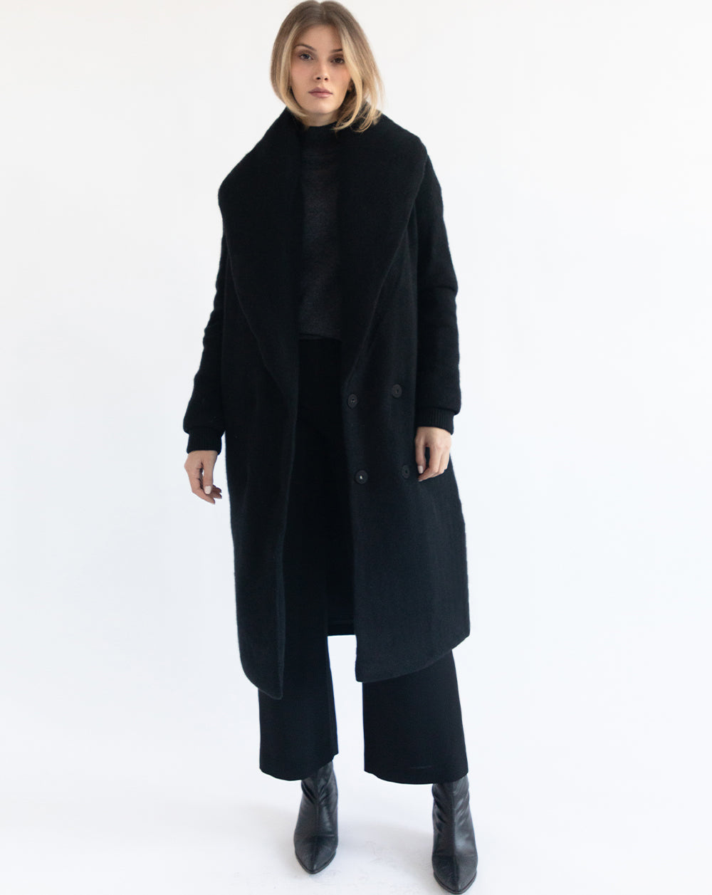 Marsie Cashmere Down Coat (Black (599) / Medium)