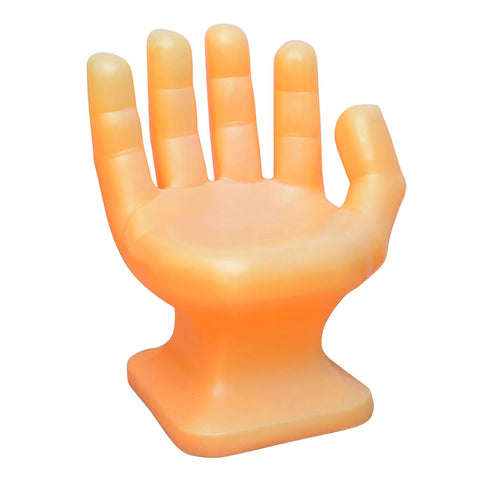 orange hand chair