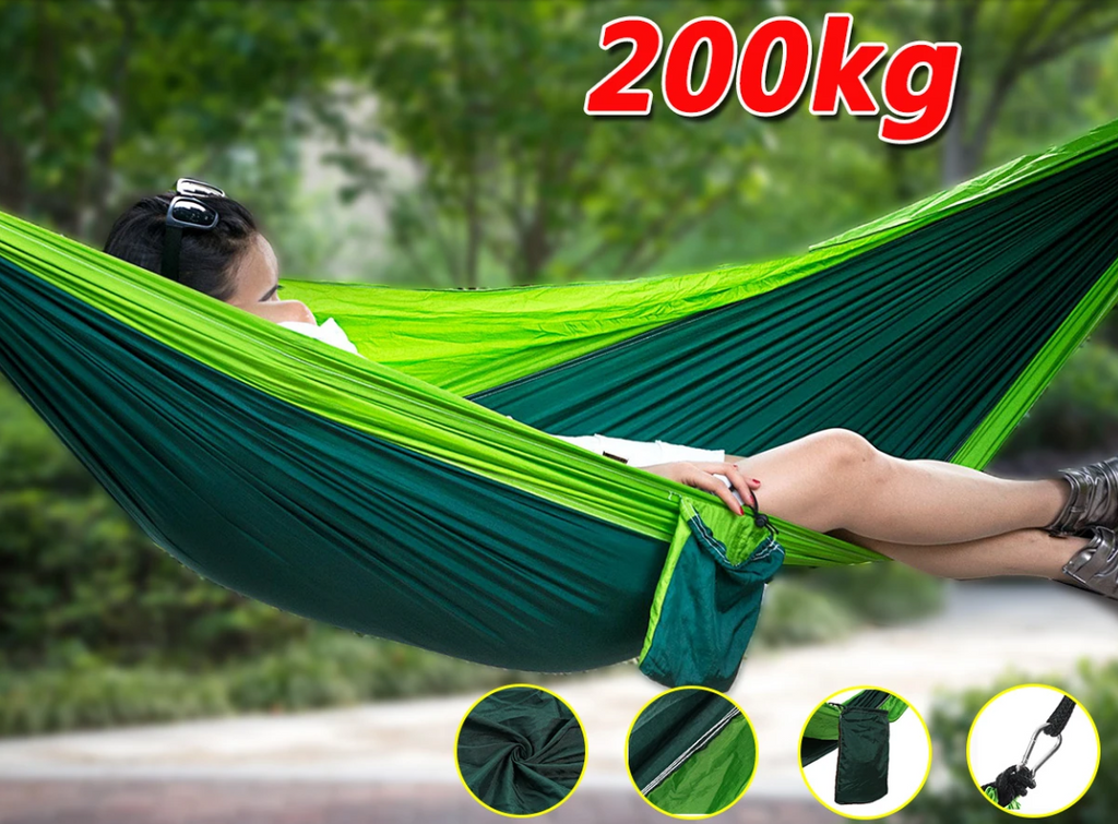 RLTGEAR Double Person Hanging Hammock Max 200KG Portable Camping Bed - kupitii