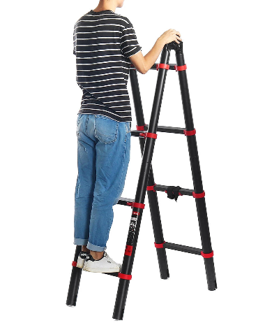 Home4U™ Telescopic Folding Aluminium Ladder Multi-Purpose Retractable Extension Step