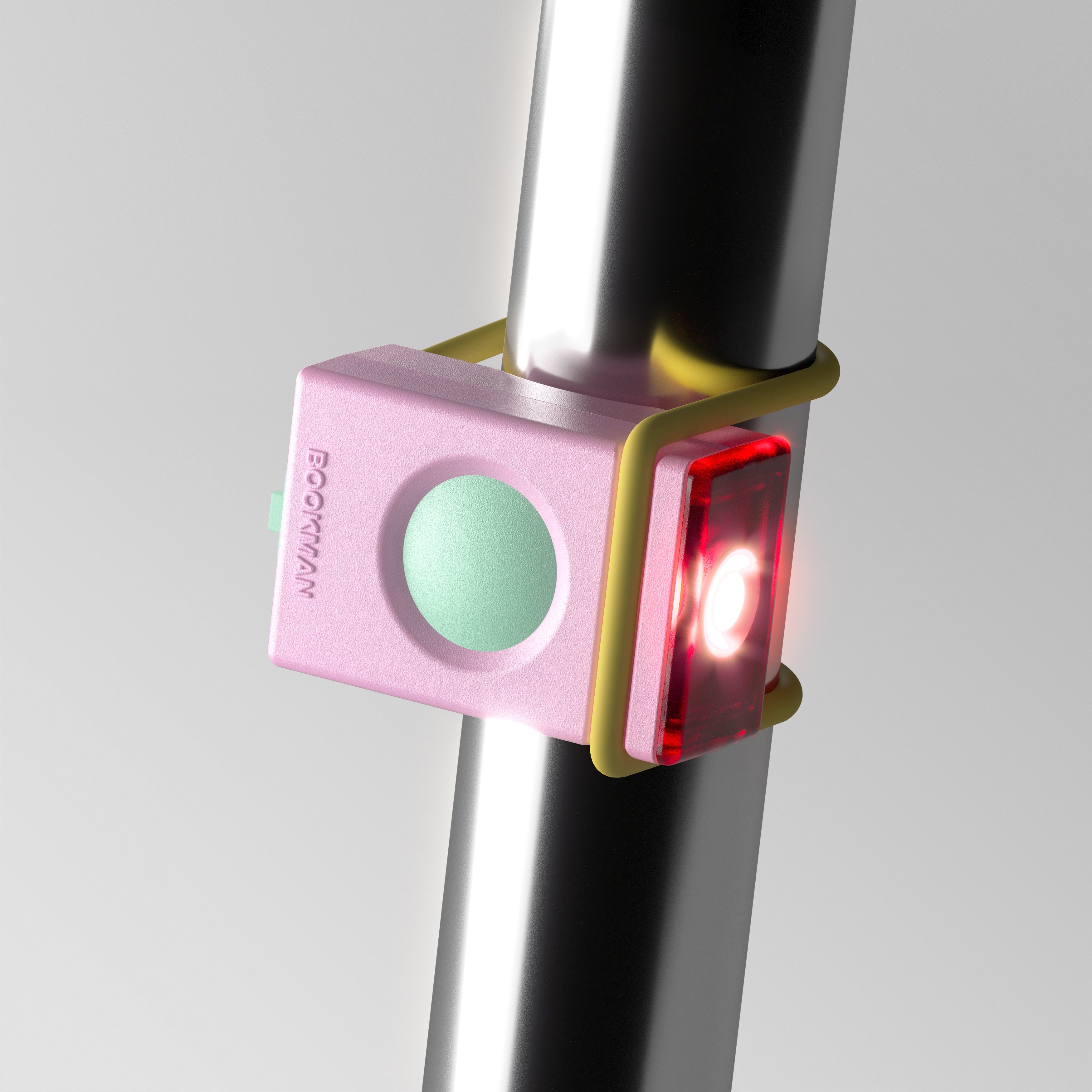 Bike light Block light rear in perspective#color_pink-mix