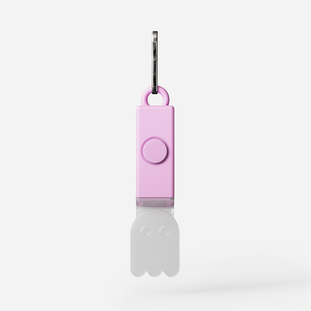 Bookman zipper light for kids ghost pink