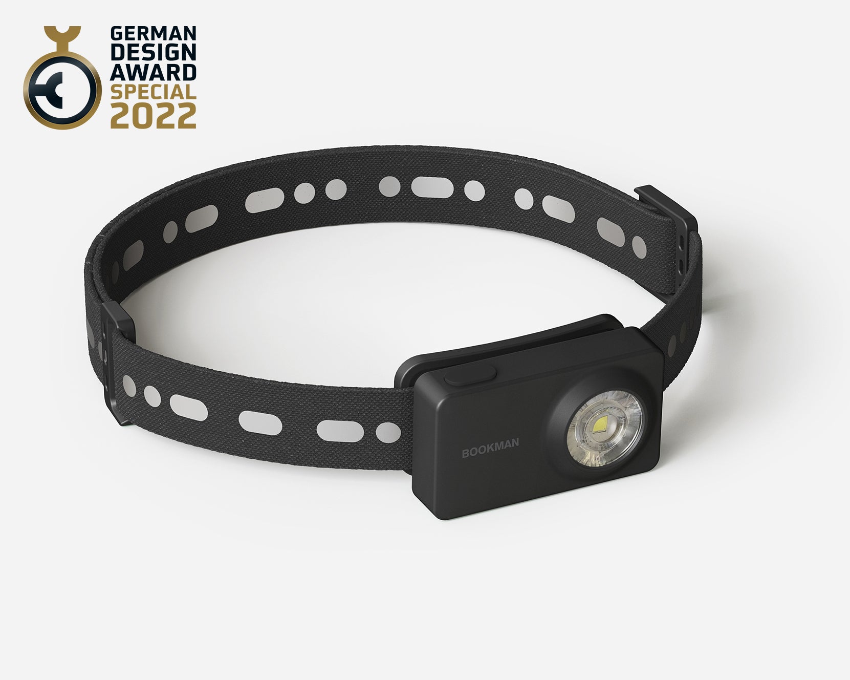 Bookman headlamp Monocle from angle