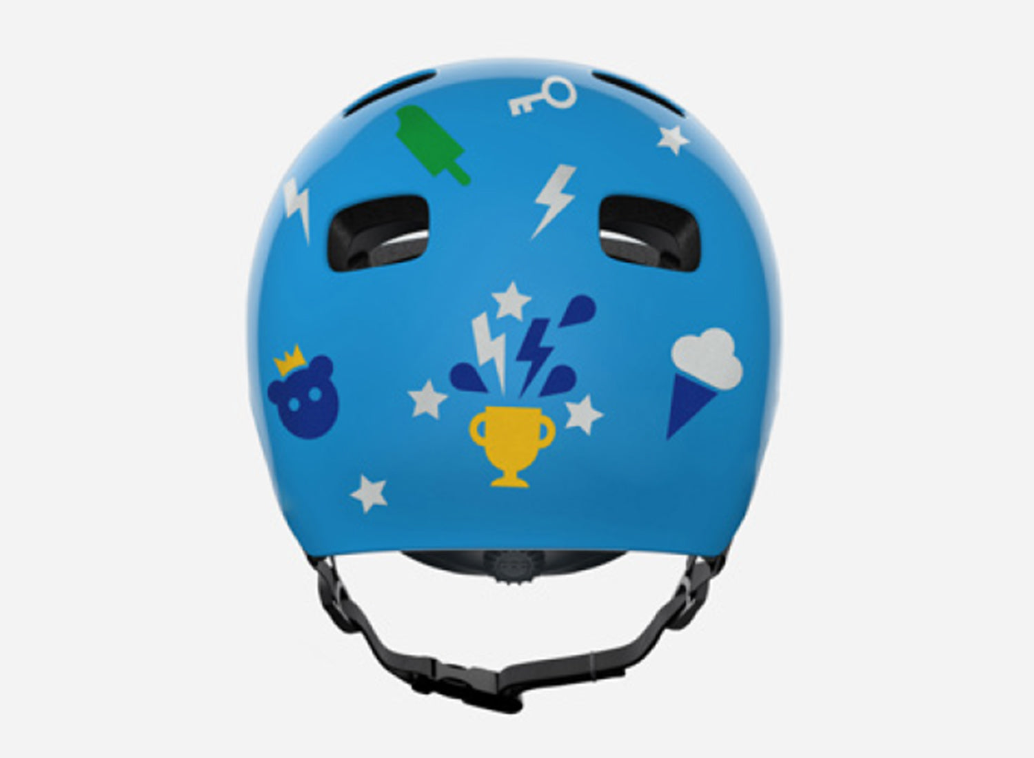 Stickers on helmet