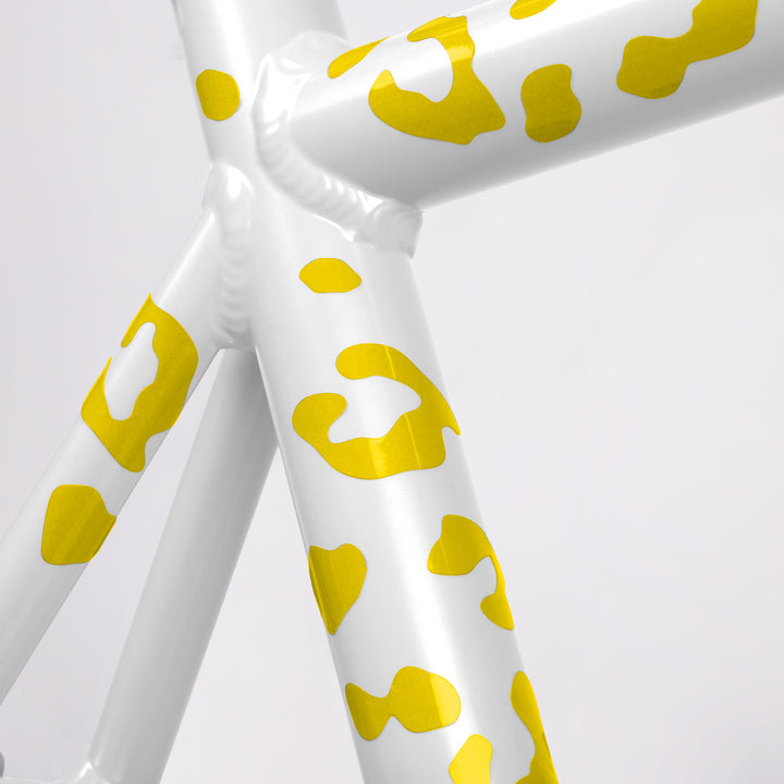 Reflective Stickers for Bikes - Leopard Print - Yellow | BOOKMAN