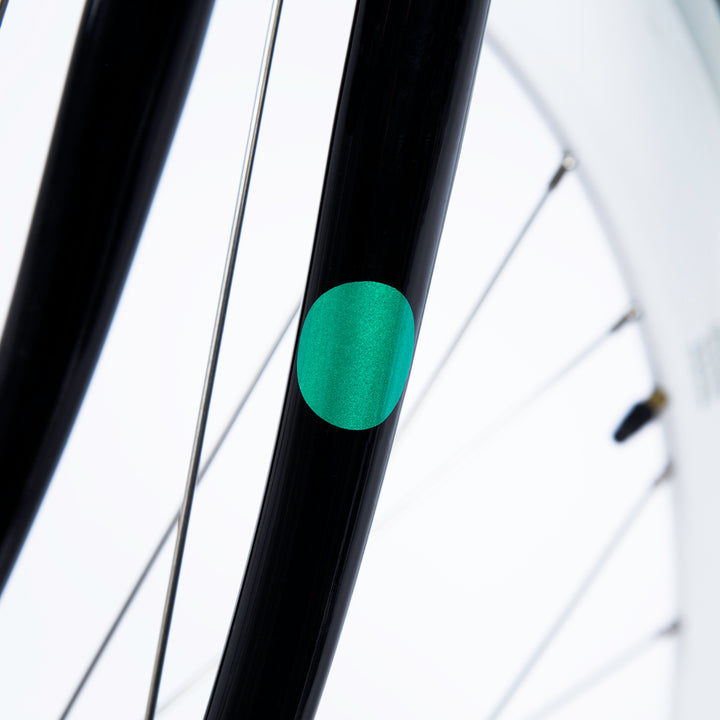 Reflective Dots Stickers for Bikes - Green | BOOKMAN