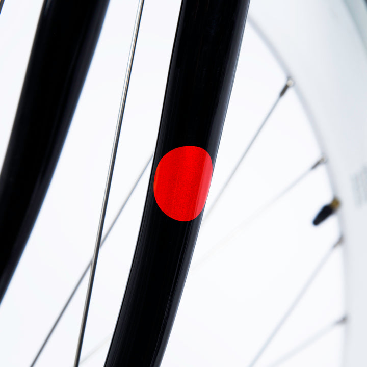 Reflective Dots Stickers for Bikes - Red | BOOKMAN