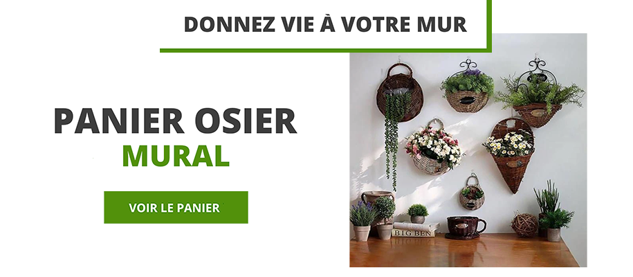 Panier à suspendre ou accrocher avec corde en herbes de mer