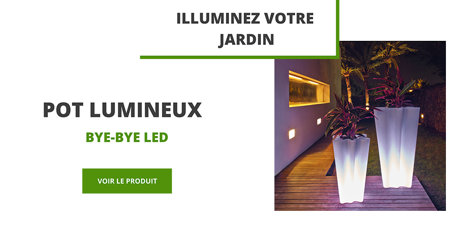 porte plante led lumineux