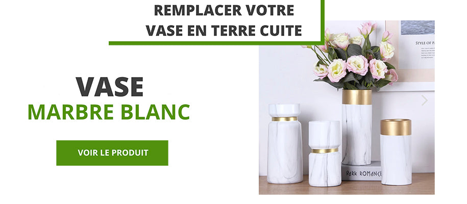 vase marbre blanc