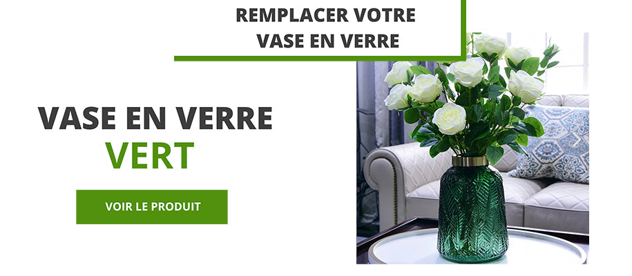 vase vert transparent