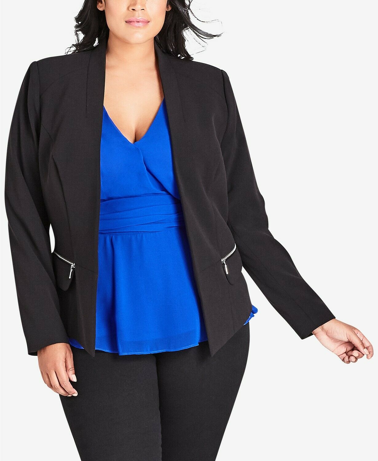 womens plus blazer jacket